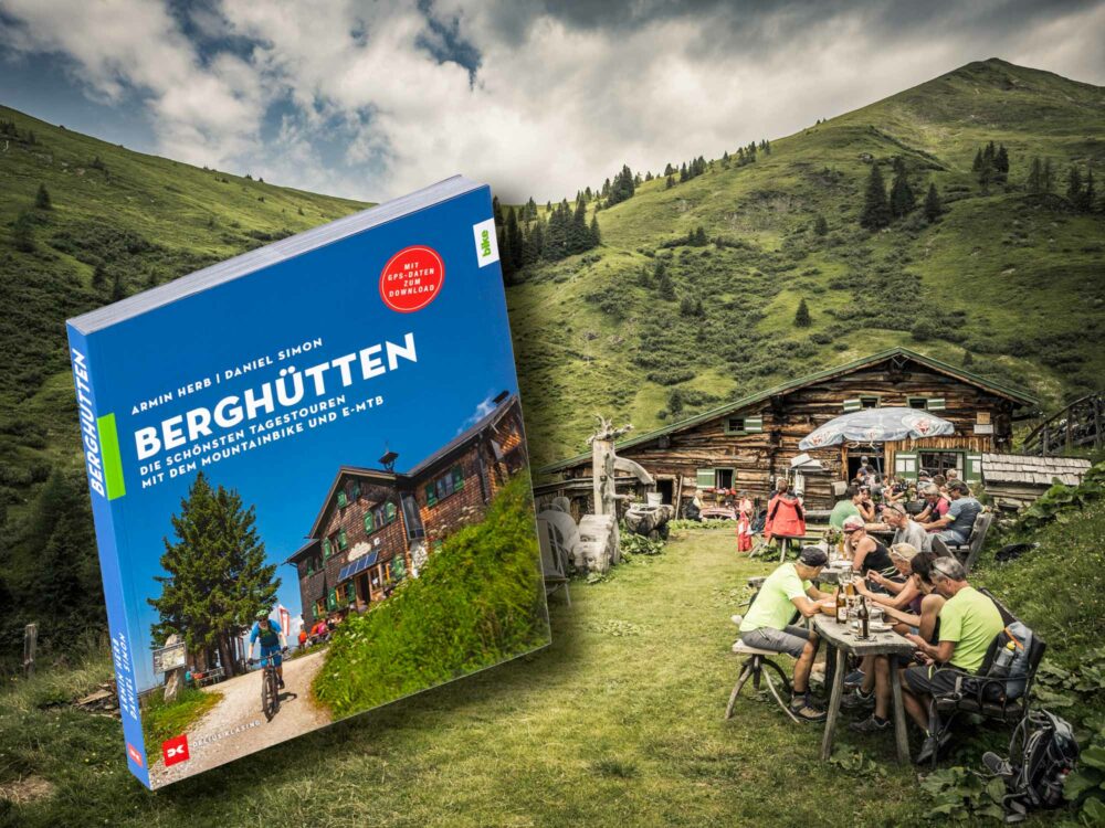 Buch Berghütten, die schönsten Tagestouren mit dem Mountainbike und E-MTB