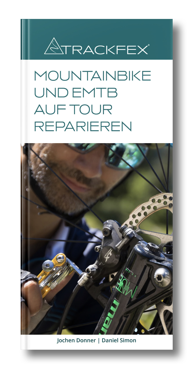 E-Book fürs Smartphone um unterwegs jede Panne am M Mountainbike oder EMTB reparieren zu können.