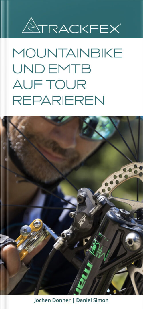 E-Book fürs Smartphone um unterwegs jede Panne am M Mountainbike oder EMTB reparieren zu können.