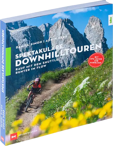 Buch über spektakuläre Downhilltouren in den Alpen.