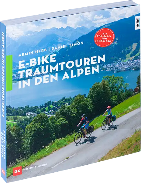 Buch über E-Bike Traumtouren in den Alpen.