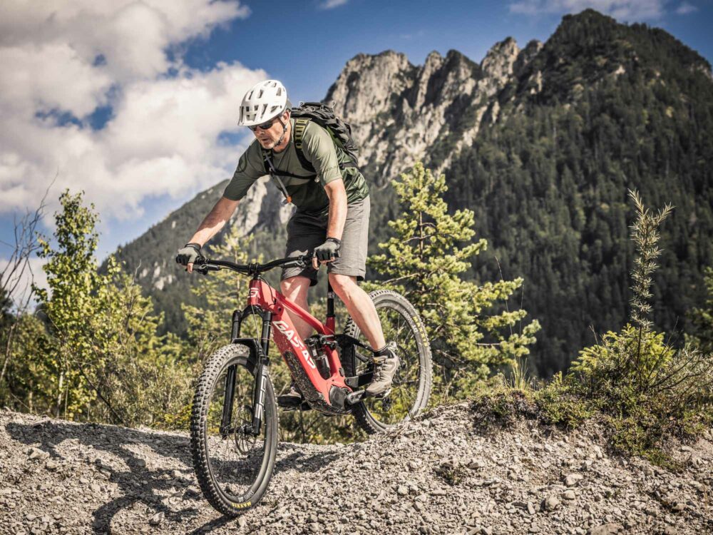 Mountainbike Gasgas ECC6 mit SRAM Eagle Powertrain Automatikschaltung